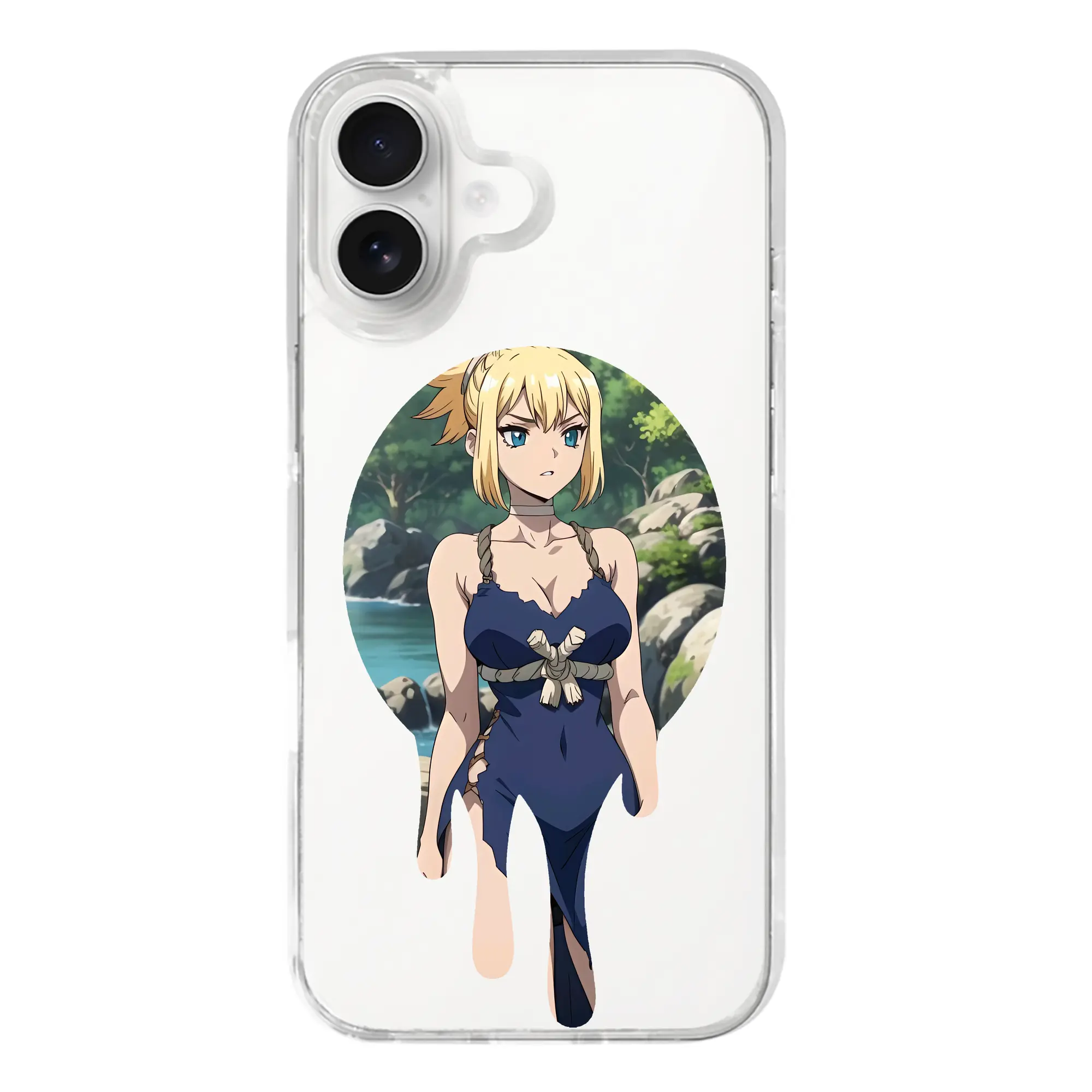 ドクターストーン グッズ,コハク - iPhone 17シリーズ 透明スマホケース – 薄型・耐衝撃・精密フィット保護カバー